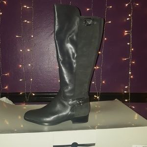 Dark gray boots